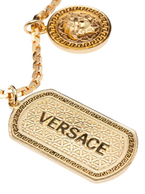 dog tag versace|versace dog tag necklace.